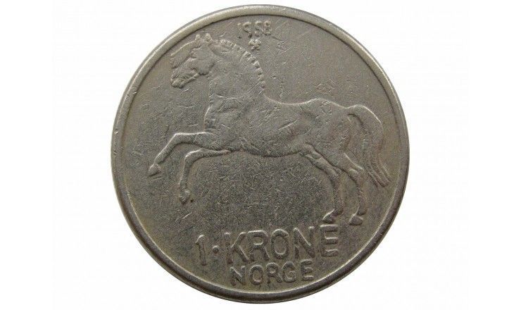 Норвегия 1 крона 1958 г.