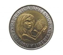 Аргентина 1 песо 1996 г. (50 лет ЮНИСЕФ)
