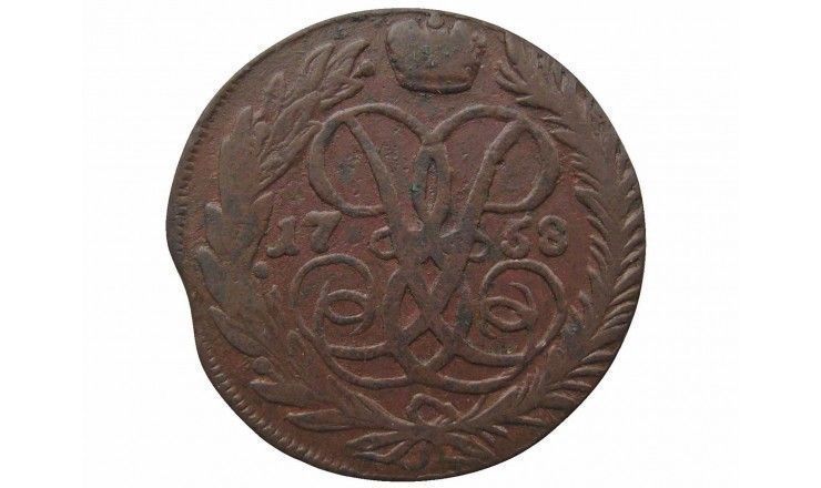 Россия 2 копейки 1758 г.