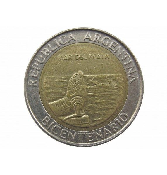 Аргентина 1 песо 2010 г. (Мар-дель-Плата)