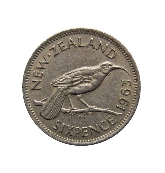 Новая Зеландия 6 пенсов 1963 г.