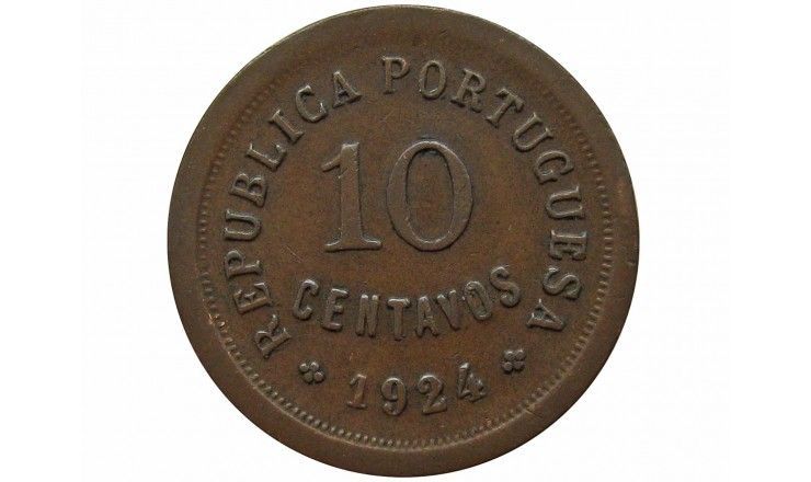 Португалия 10 сентаво 1924 г.