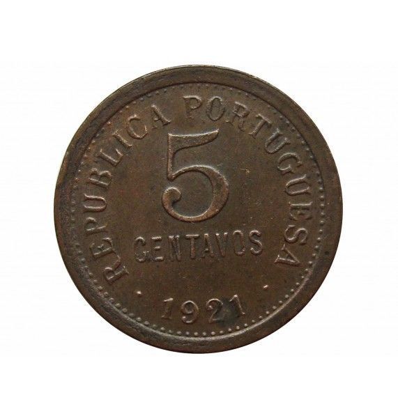 Португалия 5 сентаво 1921 г.