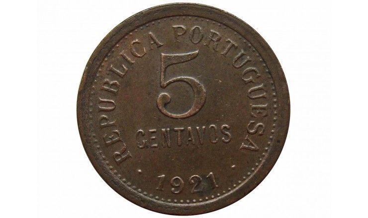 Португалия 5 сентаво 1921 г.