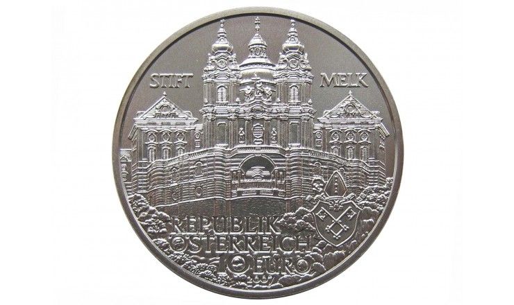Австрия 10 евро 2007 г. (Аббатство в Мельке)