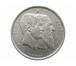 Бельгия 1 франк 1880 г. (Belgique)