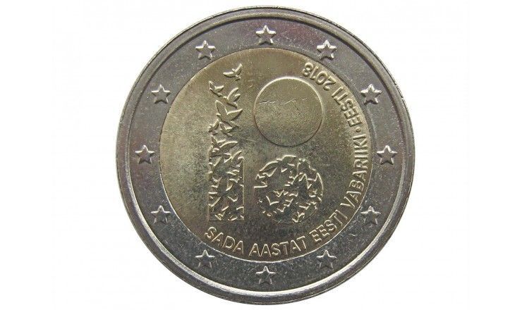 Эстония 2 евро 2018 г. (100 лет Эстонской республике)