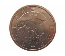 Эстония 5 евро центов 2018 г.