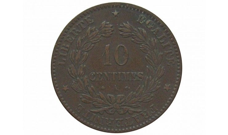 Франция 10 сантимов 1873 г. А