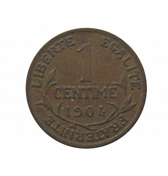 Франция 1 сантим 1904 г.