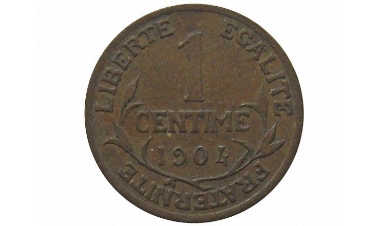 Франция 1 сантим 1904 г.