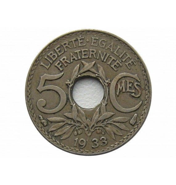 Франция 5 сантимов 1933 г.