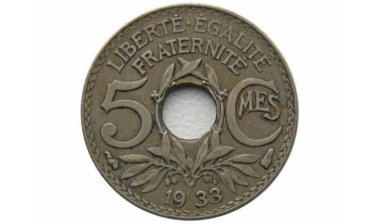 Франция 5 сантимов 1933 г.