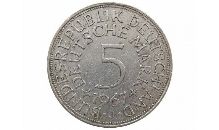 Германия 5 марок 1967 г. J