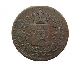 Бавария 1 пфенниг 1854 г.
