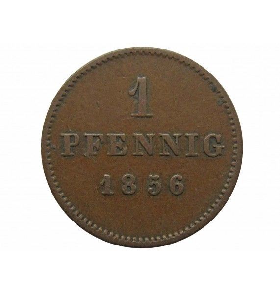 Бавария 1 пфенниг 1856 г.