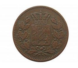 Бавария 1 пфенниг 1870 г.