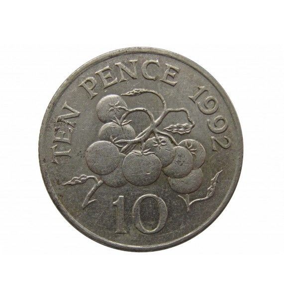 Гернси 10 пенсов 1992 г.