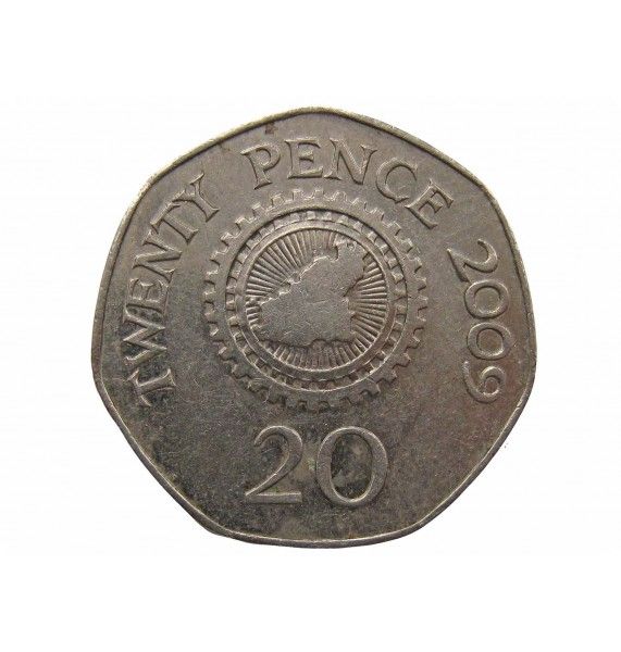 Гернси 20 пенсов 2009 г.