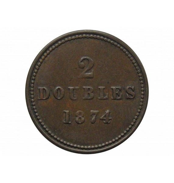 Гернси 2 дубля 1874 г.