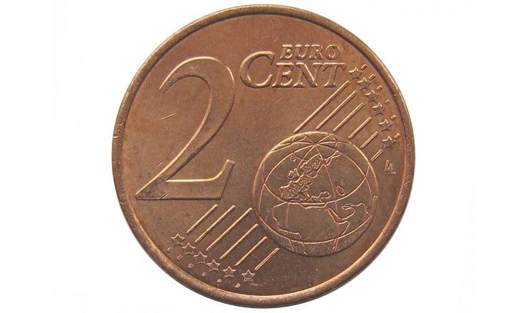 Греция 2 евро цента 2002 г.