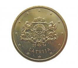 Латвия 10 евро центов 2014 г.