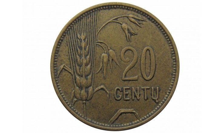 Литва 20 центов 1925 г.