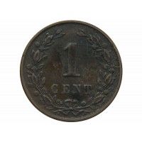 Нидерланды 1 цент 1896 г.