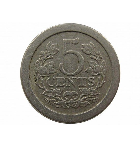 Нидерланды 5 центов 1908 г.