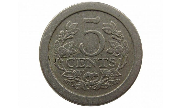 Нидерланды 5 центов 1908 г.