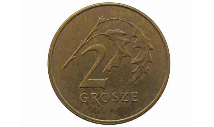 Польша 2 гроша 2008 г.