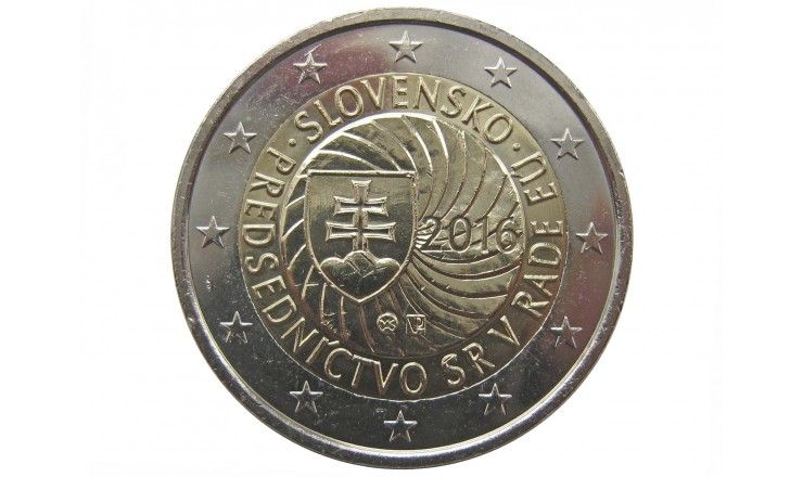 Словакия 2 евро 2016 г. (Председательство в ЕС)