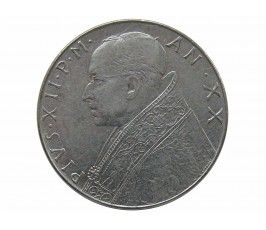 Ватикан 100 лир 1958 г.