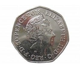 Великобритания 50 пенсов 2018 г. (Паддингтон у Букингемского дворца)