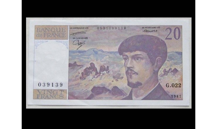 Франция 20 франков 1987 г.