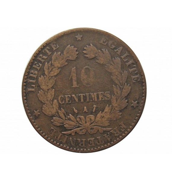 Франция 10 сантимов 1886 г. A