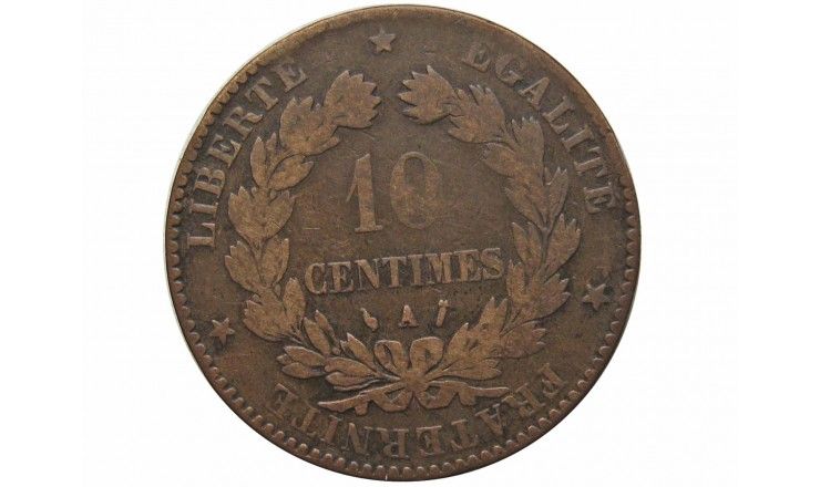Франция 10 сантимов 1886 г. A