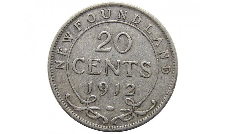 Ньюфаундленд 20 центов 1912 г.