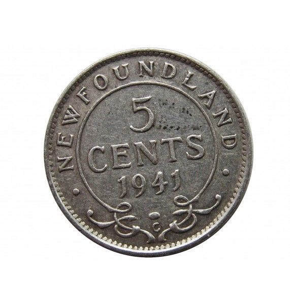 Ньюфаундленд 5 центов 1941 г.