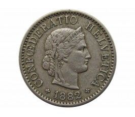 Швейцария 5 раппен 1882 г.