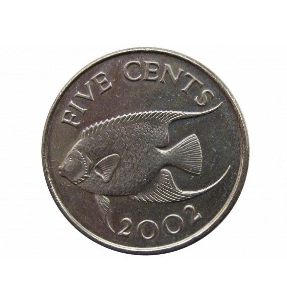 Бермудские о-ва 5 центов 2002 г.