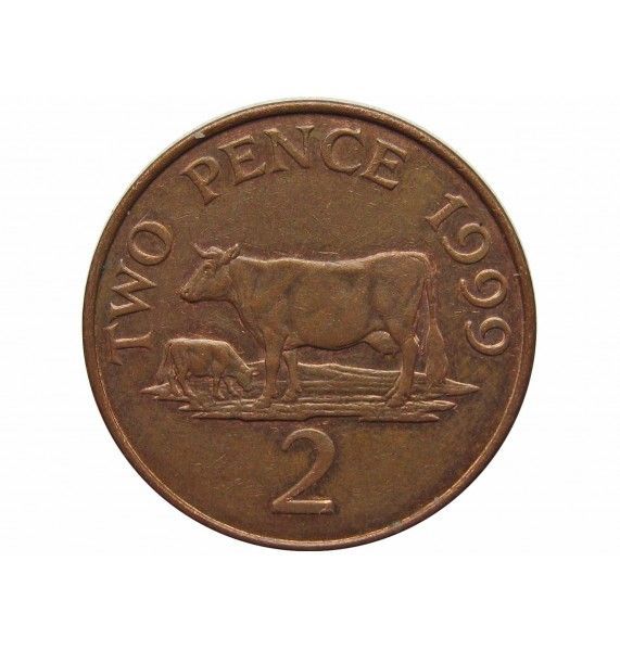 Гернси 2 пенса 1999 г.