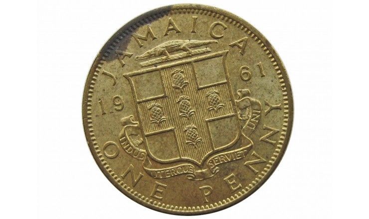 Ямайка 1 пенни 1961 г.