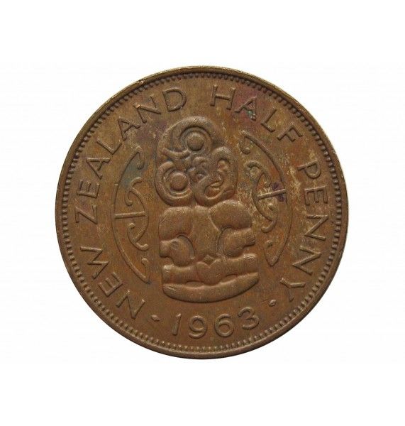 Новая Зеландия 1/2 пенни 1963 г.