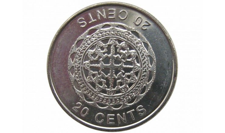 Соломоновы острова 20 центов 2012 г.
