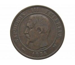 Франция 10 сантимов 1854 г. B