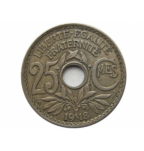 Франция 25 сантимов 1918 г.