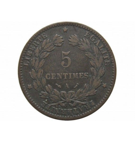 Франция 5 сантимов 1890 г. A