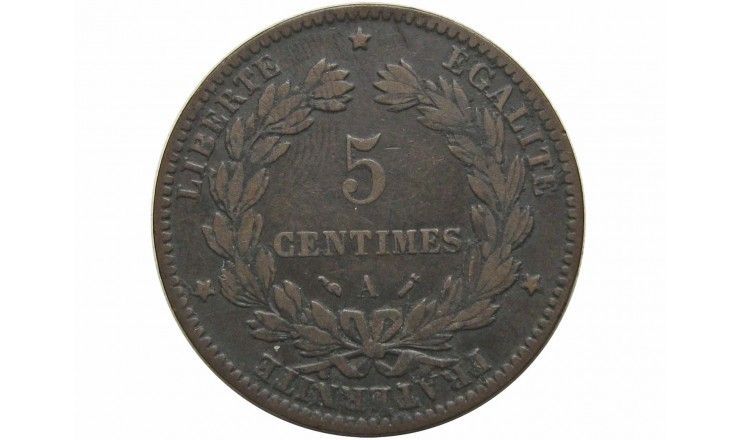 Франция 5 сантимов 1890 г. A