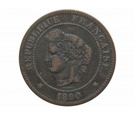 Франция 5 сантимов 1890 г. A